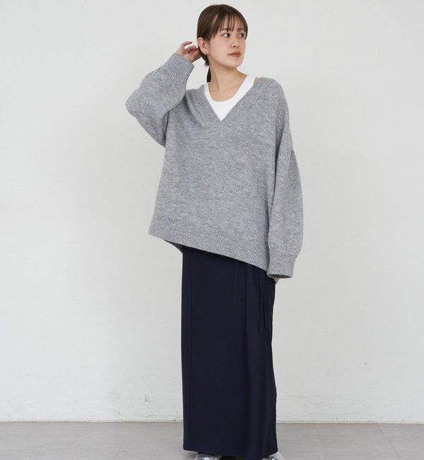  「【@kanako_ikiコラボカラー】【全骨格キレイ見え】ウェーブネックニット」|ニット・セーター|