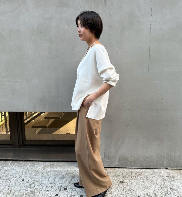  「【インフルエンサー＠tsuru00コラボ】3タックスラックスパンツ」|チノ|