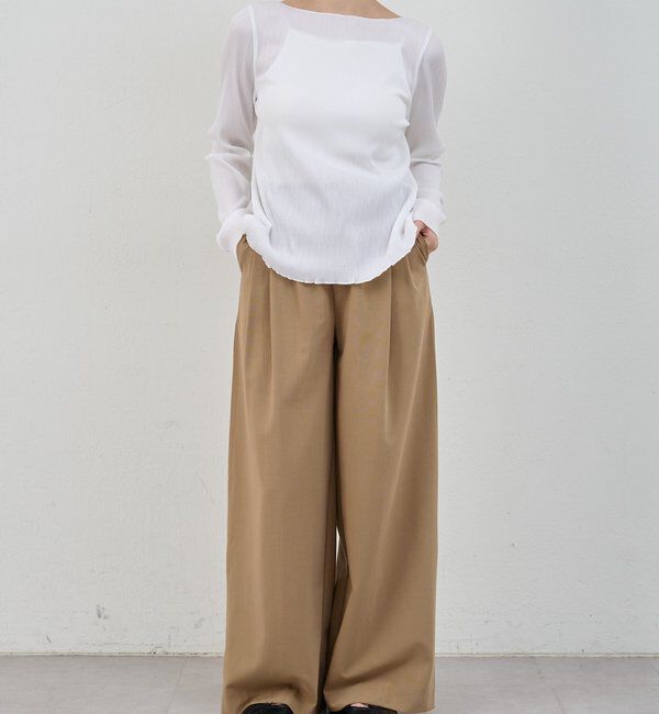  「【インフルエンサー＠tsuru00コラボ】3タックスラックスパンツ」|チノ|