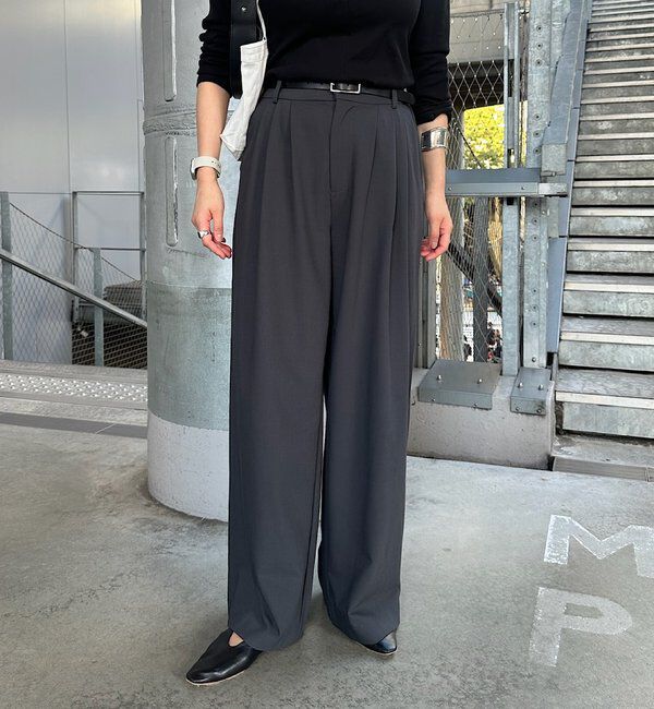  「【インフルエンサー＠tsuru00コラボ】3タックスラックスパンツ」|チノ|