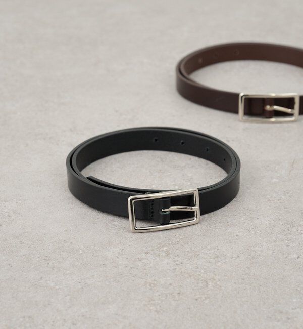  「スクエアバックルベルト」|ベルト|ブラック