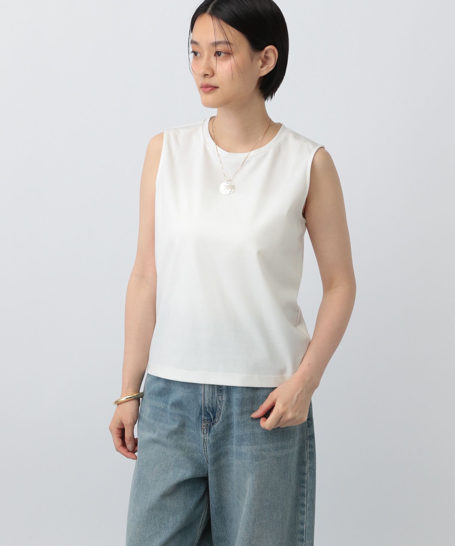 A part by 「NEWSTARポンチ_ノースリーブ」|Tシャツ・カットソー|オフホワイト