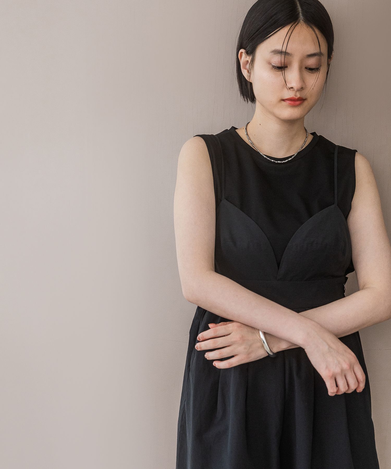 A part by 「NEWSTARポンチ_ノースリーブ」|Tシャツ・カットソー|ブラック