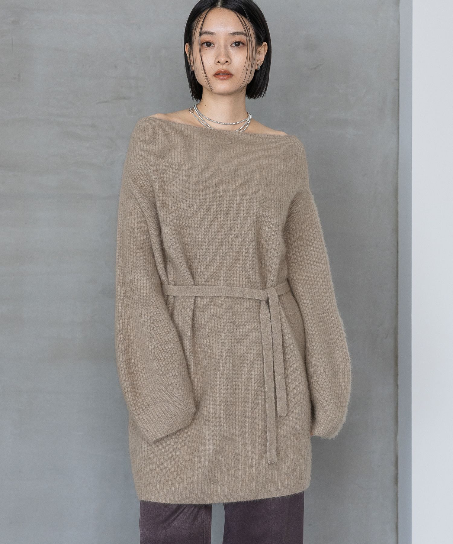 A part by 「ラクーンミニワンピース」|ワンピース|ベージュ