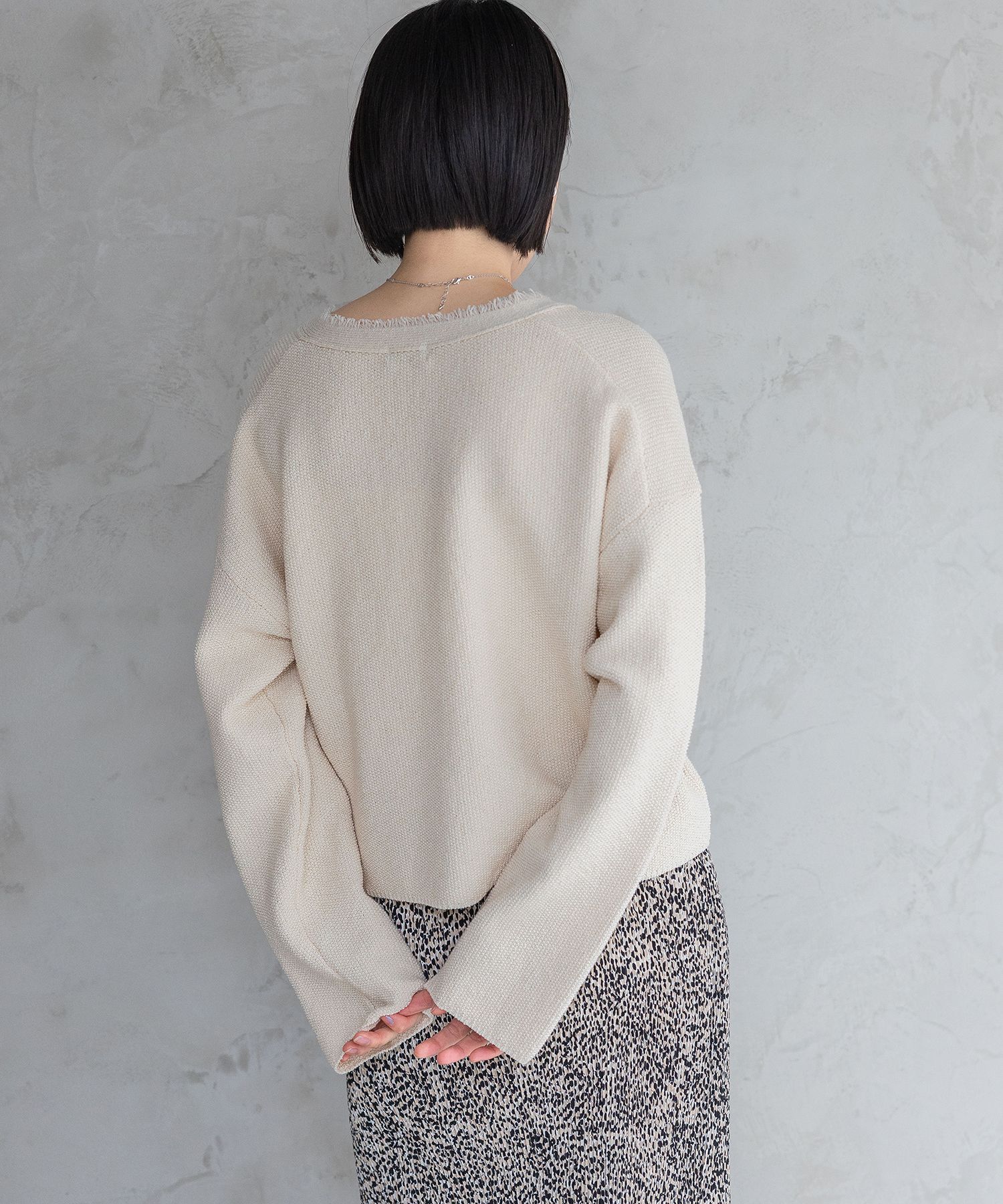 A part by 「ツイードVカーディガン」|ニット・セーター|