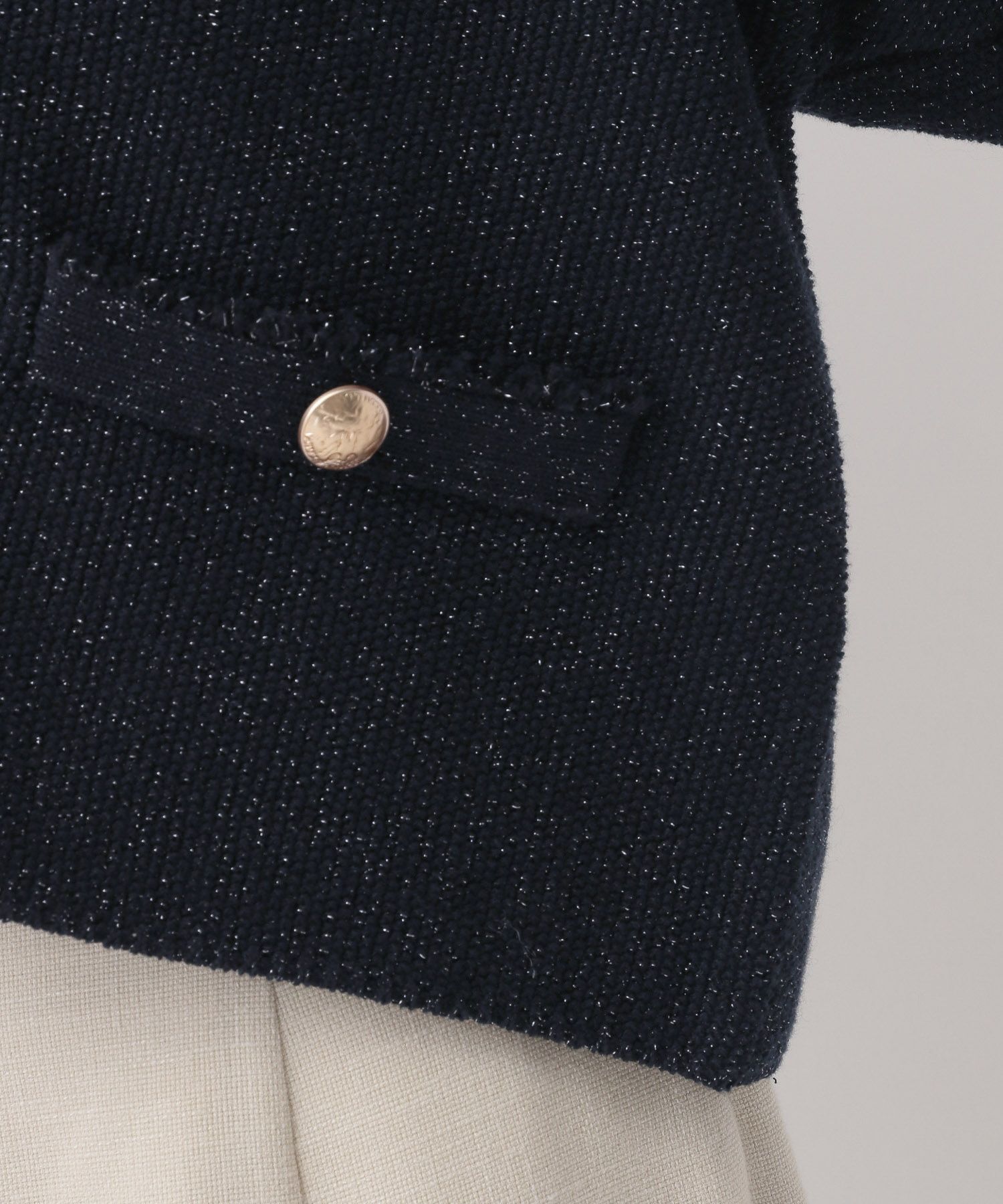 A part by 「ツイードVカーディガン」|ニット・セーター|