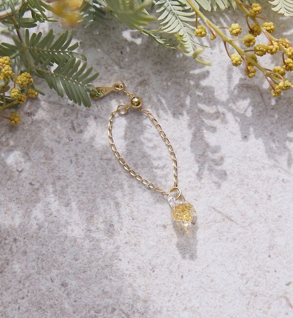 collex「【HARIO Lampwork Factory】リング ひとふさのミモザ」|リング|イエロー