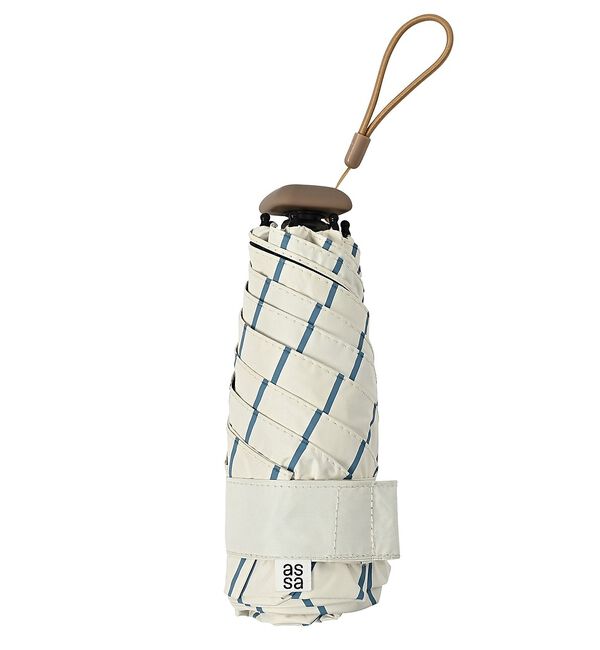 collex「日傘 ストライプ ポーチ付き 晴雨兼用 折りたたみ傘【assa】【WEB限定】」|傘|