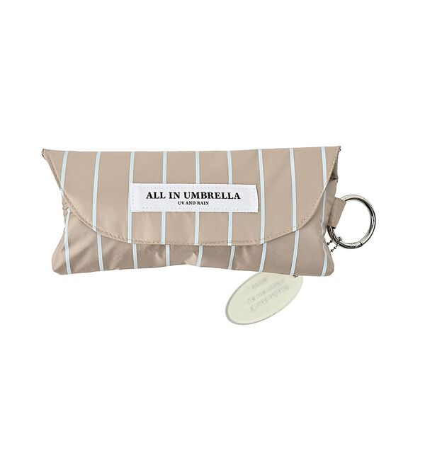 collex「日傘 ストライプ ポーチ付き 晴雨兼用 折りたたみ傘【assa】【WEB限定】」|傘|