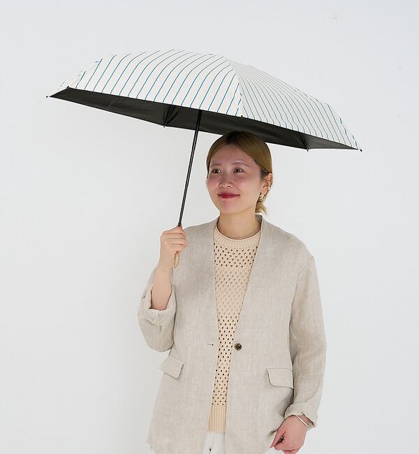 collex「日傘 ストライプ 晴雨兼用 折りたたみ傘 ALL IN UMBRELLA【ass」|傘|