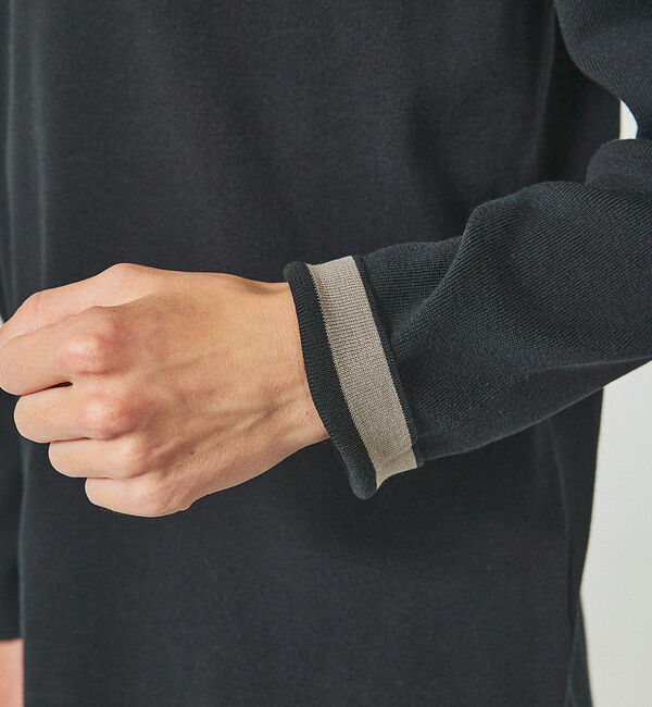 ABAHOUSE「【定番】総針 プルオーバー ニット / クルーネックニット」|ニット・セーター|