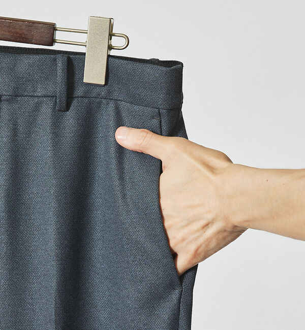 ABAHOUSE「【セットアップ対応/FLEX PANTS】TR ポンチ ニードルパンチ スラック」|スラックス|