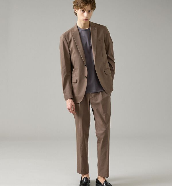 ABAHOUSE「【セットアップ対応】スーパーストレッチ リネンジャケット/ FLEX JACKE」|テーラードジャケット|