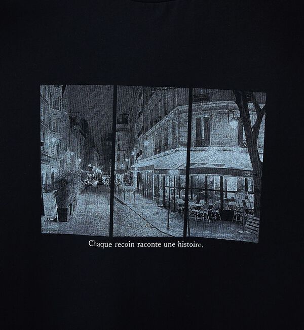 ABAHOUSE「PARIS BACK ALLEY フォトプリント 半袖Tシャツ / オーバーサイ」|Tシャツ・カットソー|