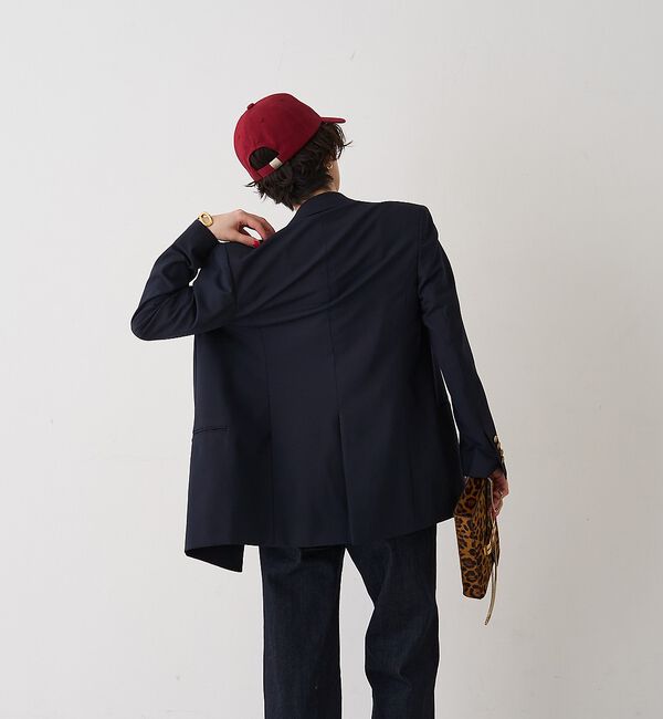 Rouge vif「メンズライクダブルジャケット」|テーラードジャケット|