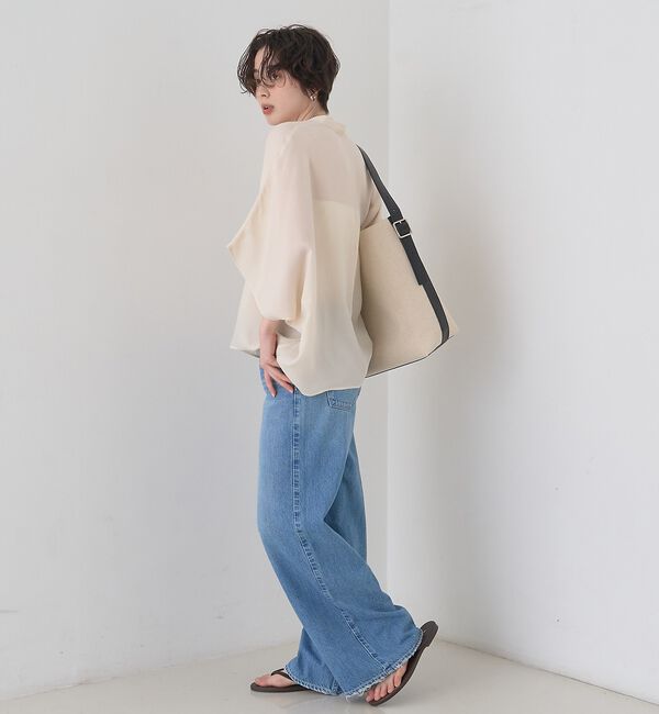 Rouge vif「【セットアップ対応】キュプラフィブリルドレープスキッパーブラウス」|シャツ・ブラウス|