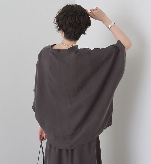 Rouge vif「【セットアップ対応】キュプラフィブリルドレープスキッパーブラウス」|シャツ・ブラウス|