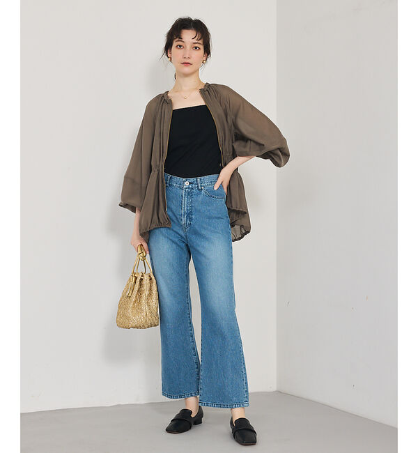 qualite「ラウンドスリーブギャザーブルゾン」|ブルゾン・スタジャン|