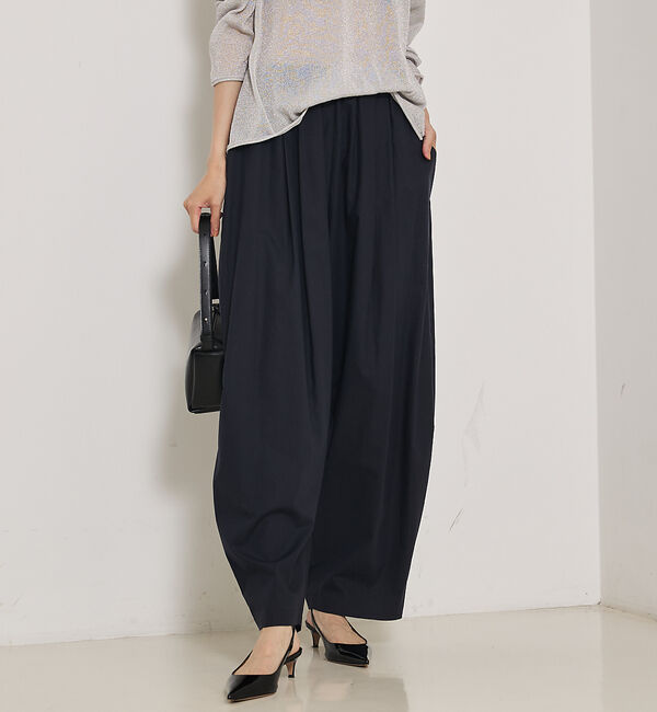 qualite「ダンプバレルパンツ」|その他|ダークネイビー