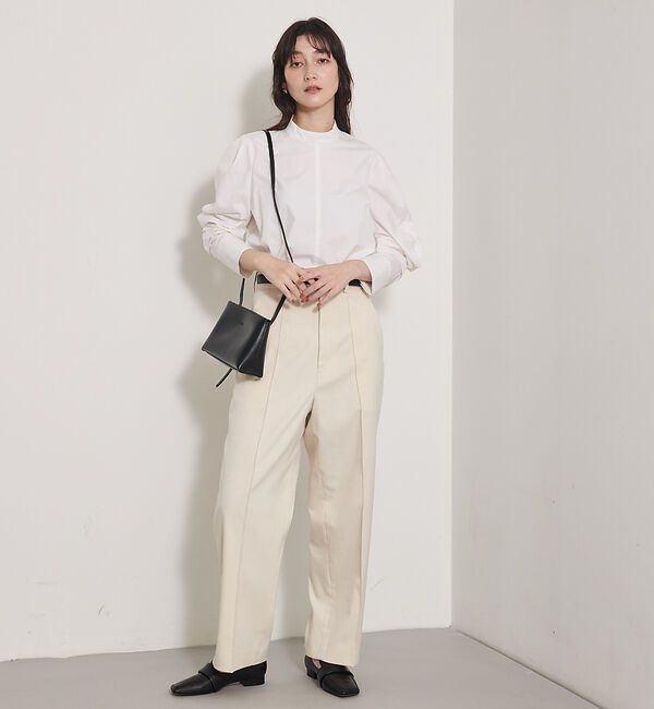 qualite「【Oggi 掲載】ツイルピンタックパンツ」|その他|