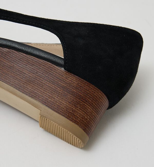 AU BANNISTER「【オープントゥ】バタフライカットウェッジソールパンプス【予約】」|パンプス|