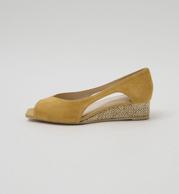 AU BANNISTER「【オープントゥ】バタフライカットウェッジソールパンプス【予約】」|パンプス|