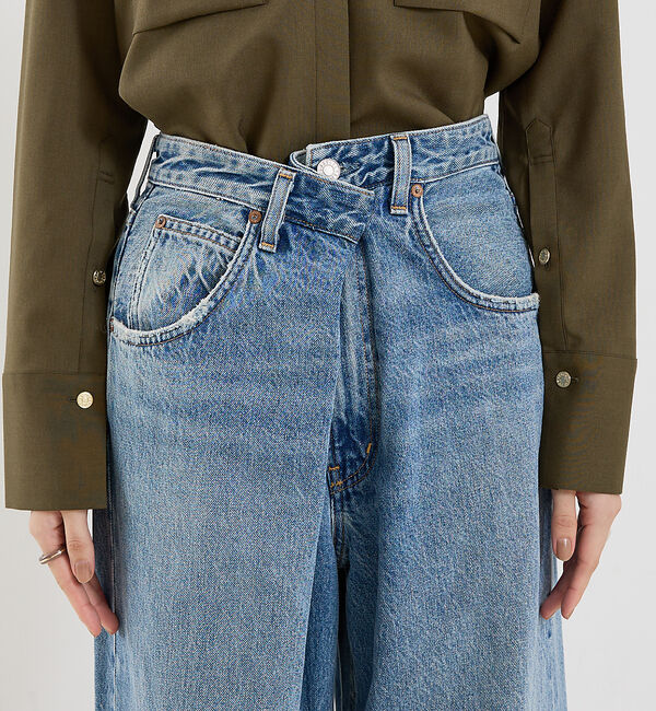 The Store by C' 「【AGOLDE】VANA FOLD JEAN PETITE 28"／フォールドデ」|デニム|