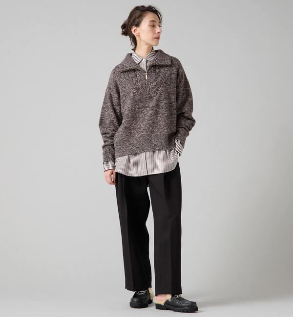 Liesse「ハーフジップニット」|ニット・セーター|