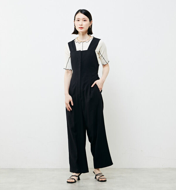 Soffitto「バックツイストサロペット」|オールインワン|