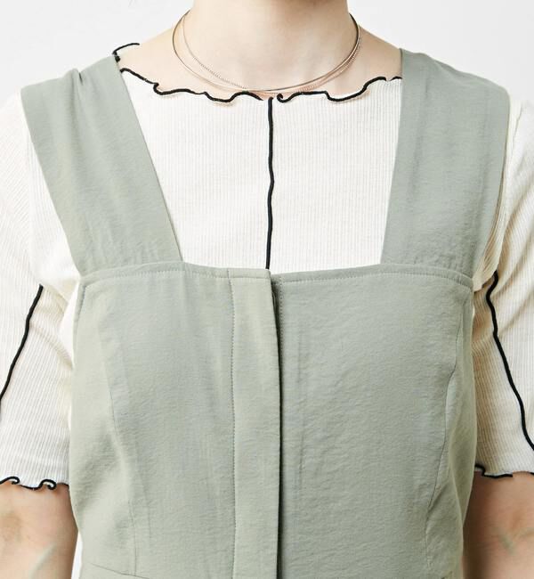 Soffitto「バックツイストサロペット」|オールインワン|