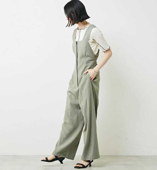 Soffitto「バックツイストサロペット」|オールインワン|