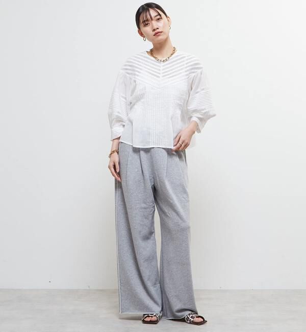 Soffitto「インド綿ピンタックブラウス」|シャツ・ブラウス|