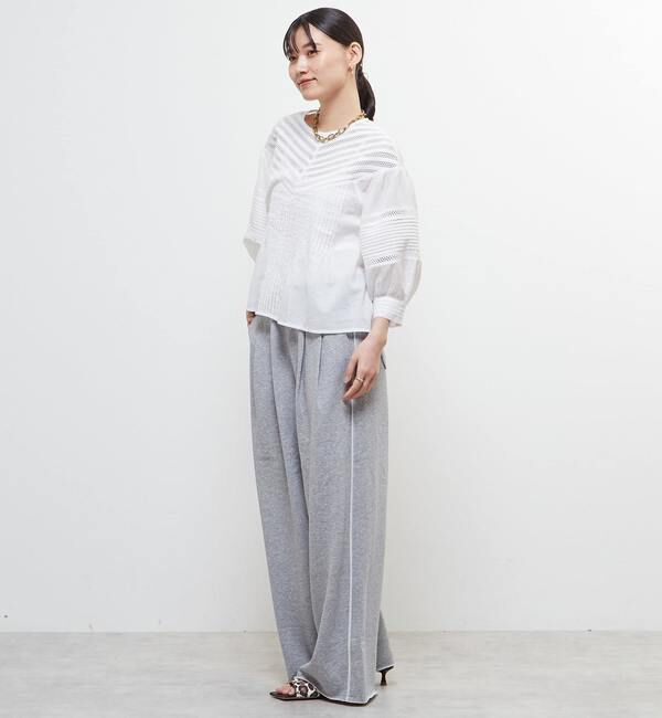 Soffitto「インド綿ピンタックブラウス」|シャツ・ブラウス|