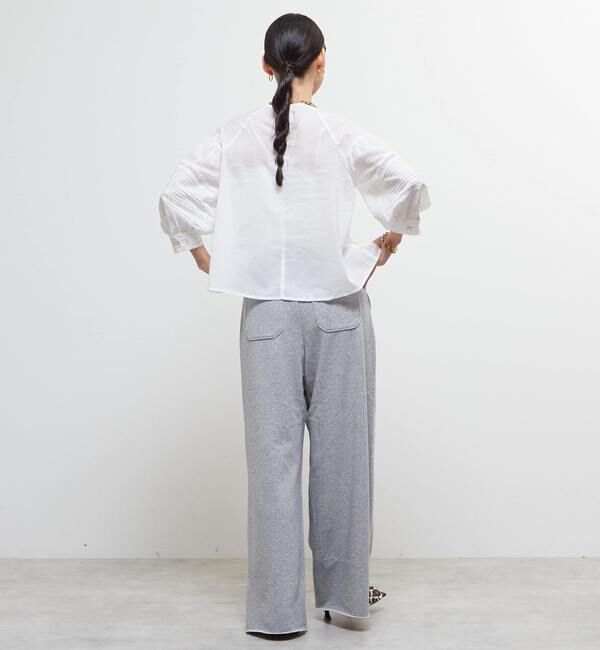 Soffitto「インド綿ピンタックブラウス」|シャツ・ブラウス|
