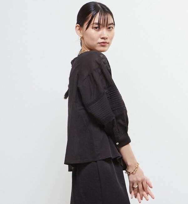 Soffitto「インド綿ピンタックブラウス」|シャツ・ブラウス|