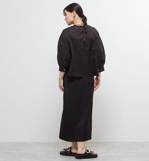 Soffitto「インド綿ピンタックブラウス」|シャツ・ブラウス|