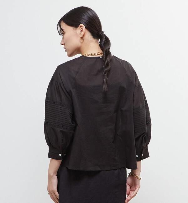 Soffitto「インド綿ピンタックブラウス」|シャツ・ブラウス|