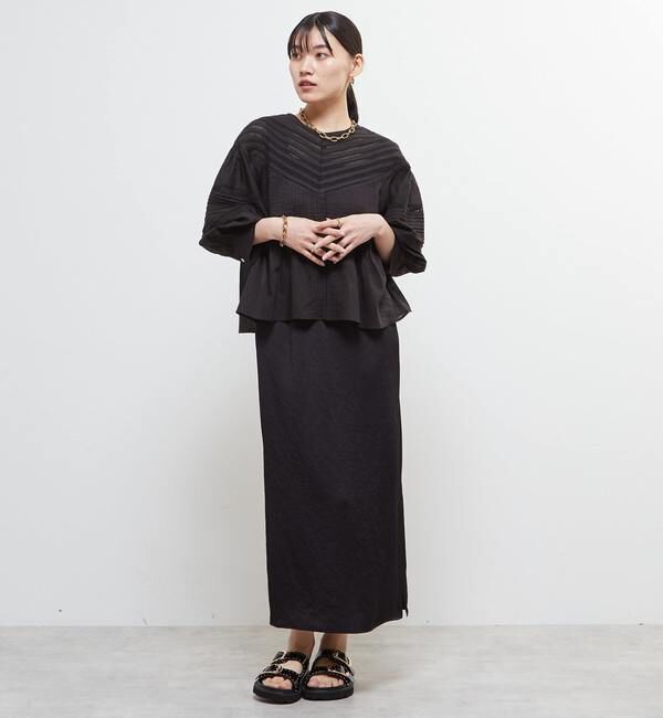 Soffitto「インド綿ピンタックブラウス」|シャツ・ブラウス|