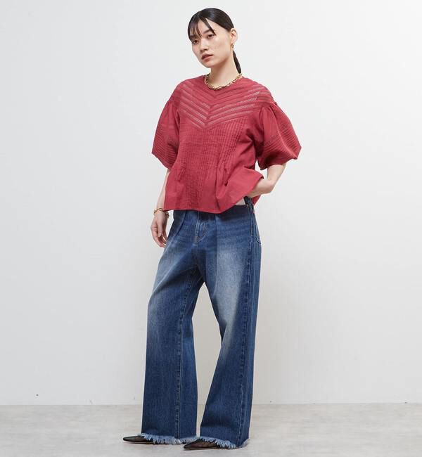 Soffitto「インド綿ピンタックブラウス」|シャツ・ブラウス|