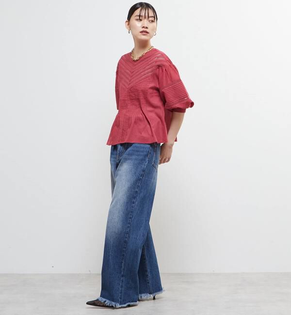 Soffitto「インド綿ピンタックブラウス」|シャツ・ブラウス|