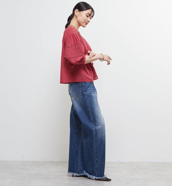 Soffitto「インド綿ピンタックブラウス」|シャツ・ブラウス|