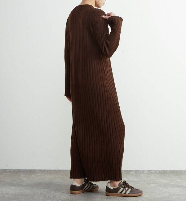 SOFFITTO「ウール混ランダムリブワンピース」|ワンピース|