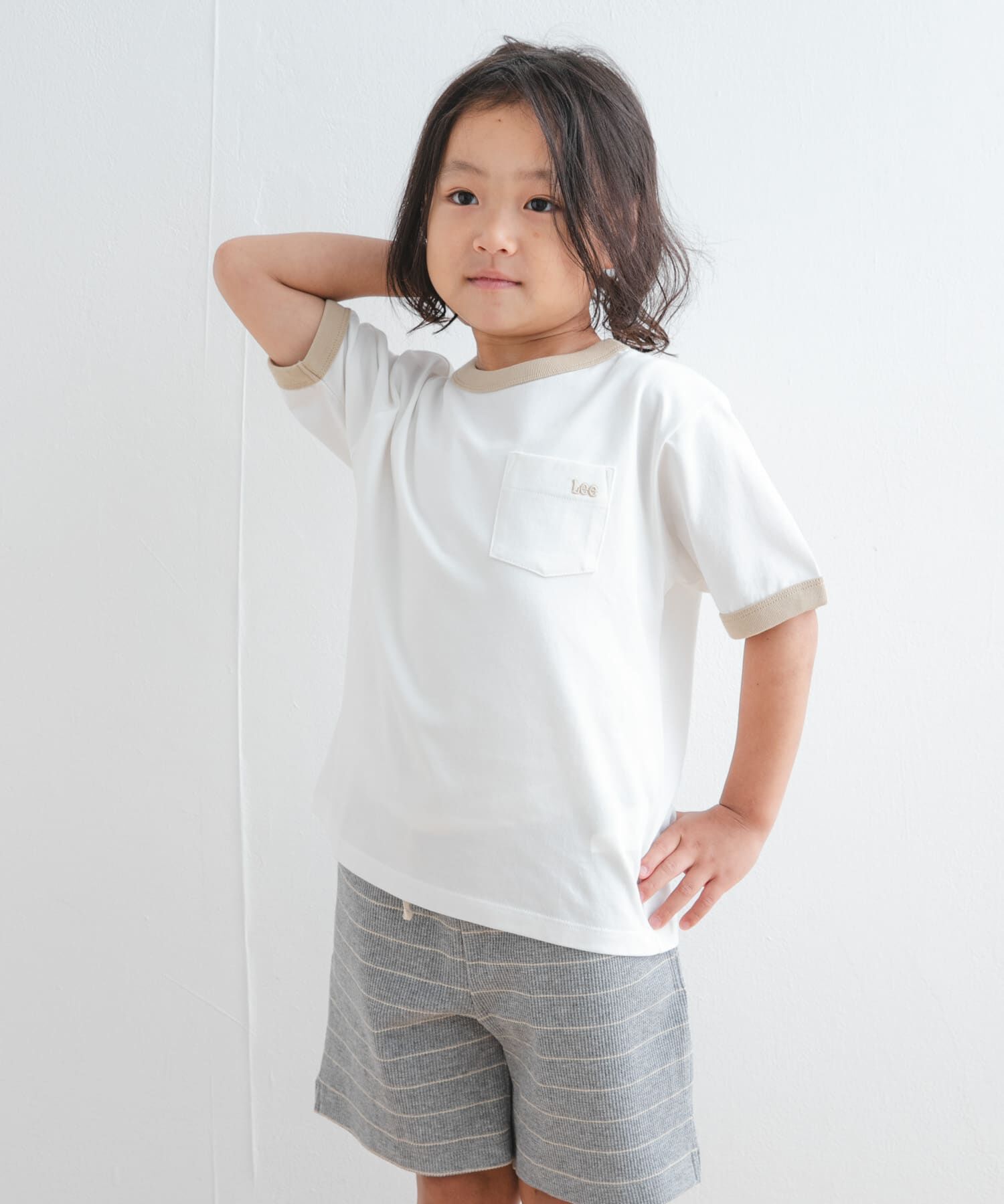URBAN RESEARCH DOORS「『別注』Lee&times;DOORS　リンガーTシャツ(KIDS)」|その他|