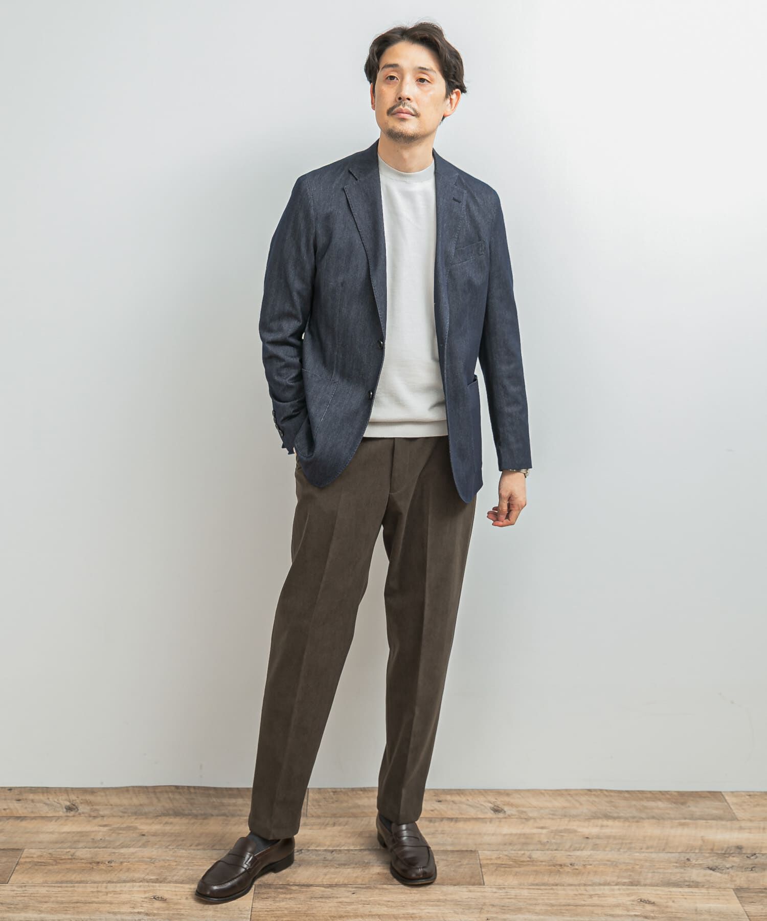 URBAN RESEARCH DOORS「LIFE STYLE TAILOR　デニムライクニットジャケット」|その他|