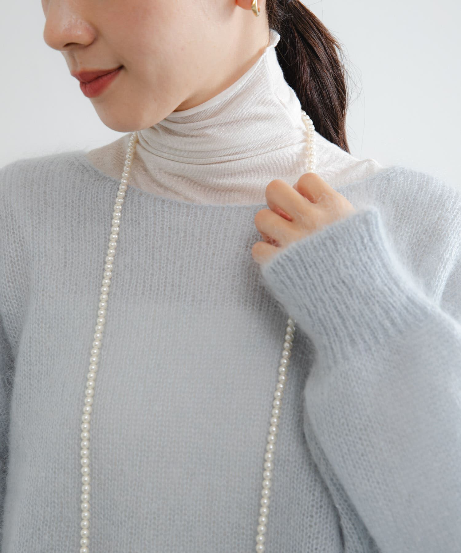 URBAN RESEARCH「カシミヤシルクタートルカットソー」|Tシャツ・カットソー|