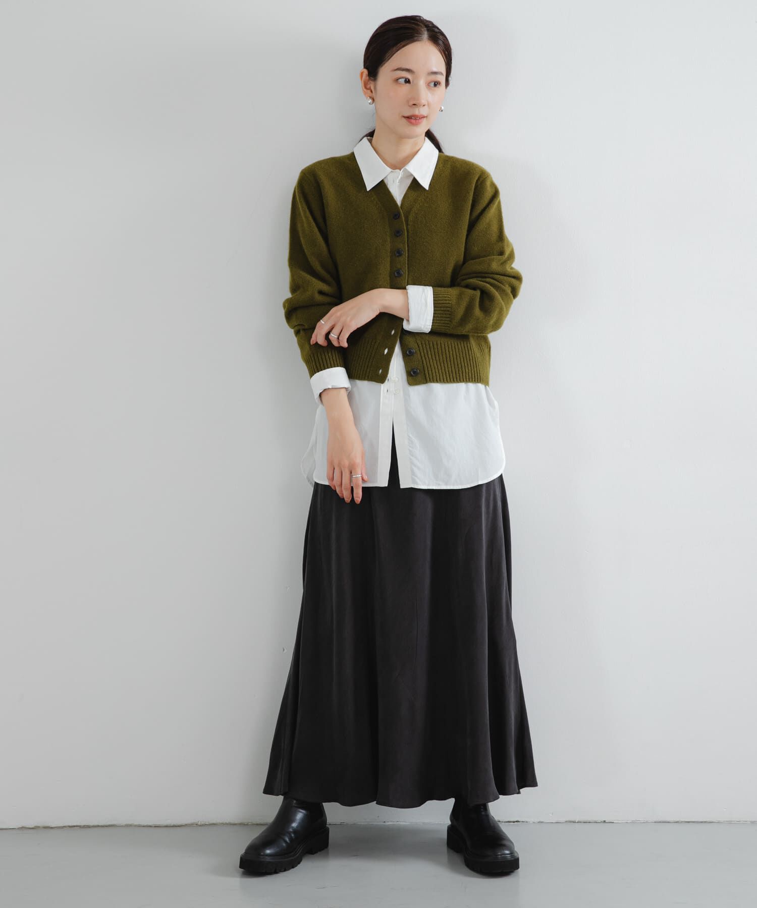 URBAN RESEARCH「ダブルボタンコットンヴィスコースシャツ」|シャツ・ブラウス|