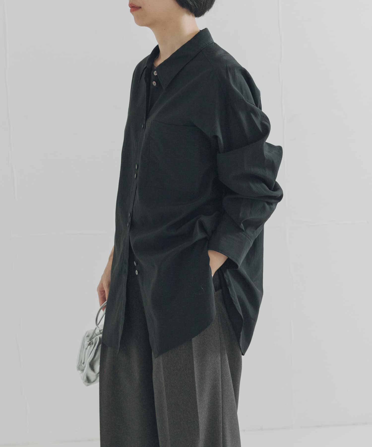 URBAN RESEARCH「ダブルボタンコットンヴィスコースシャツ」|シャツ・ブラウス|