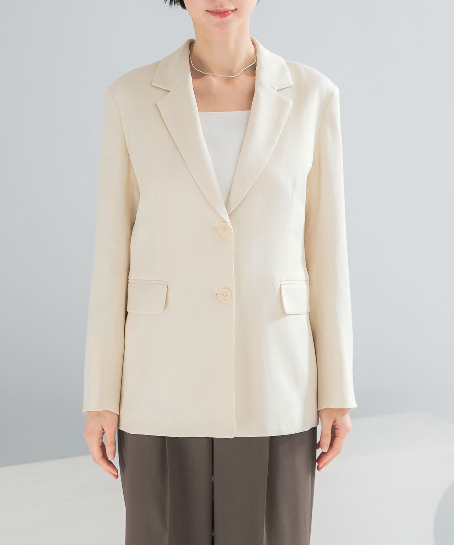 URBAN RESEARCH ROSSO「リネンライクシングルテーラードジャケット」|その他|