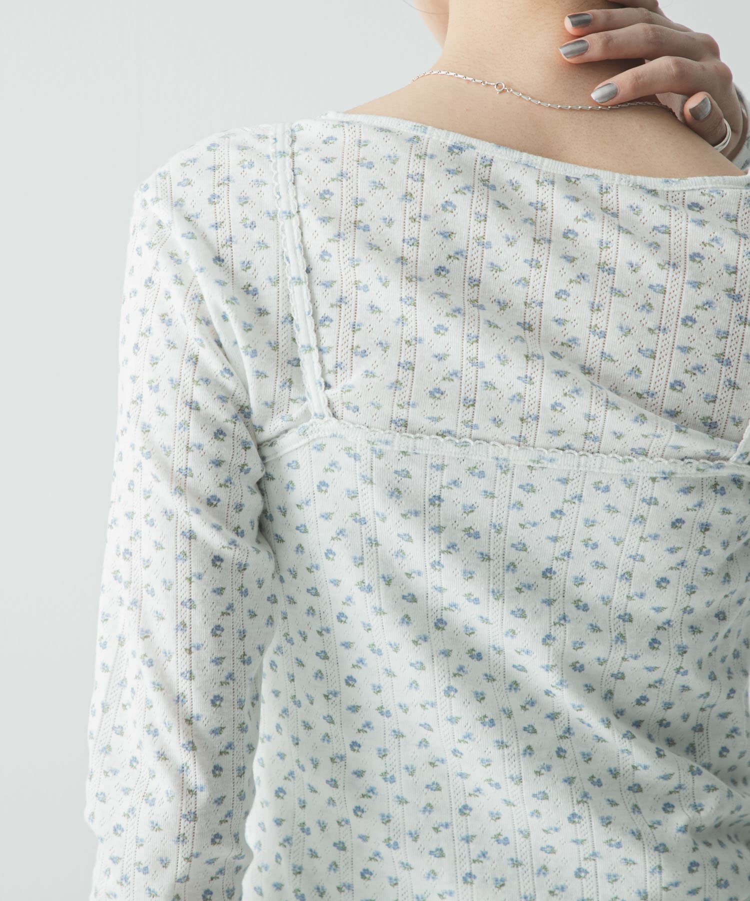 URBAN RESEARCH「キャミセットフラワーアイレットレースカーディガン」|カーディガン|