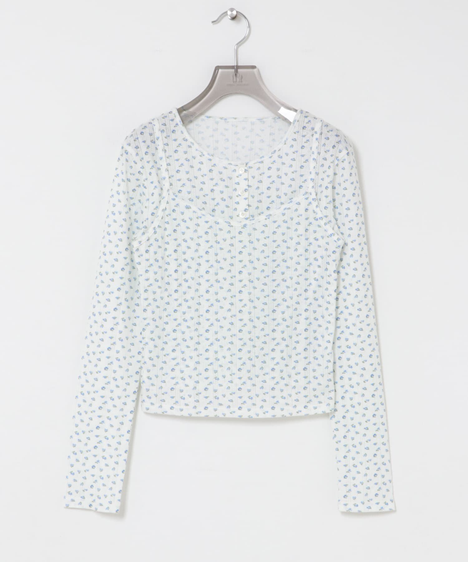 URBAN RESEARCH「キャミセットフラワーアイレットレースカーディガン」|カーディガン|